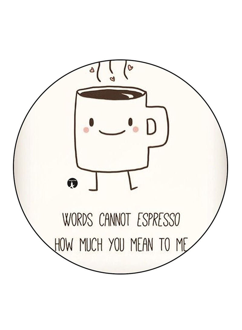 RKN English Phrases Printed Mouse Pad  Multicolour