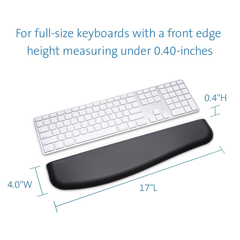 Kensington ErgoSoft Wrist Rest for Slim Keyboards, Black (K52800WW) - Image 5