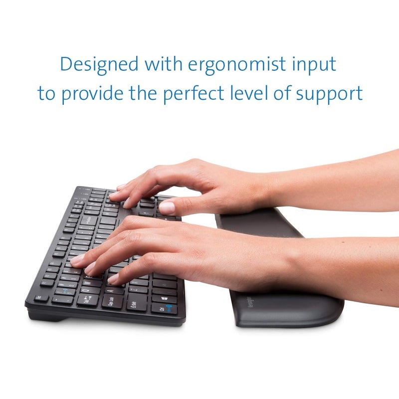 Kensington ErgoSoft Wrist Rest for Slim Keyboards, Black (K52800WW) - Image 4