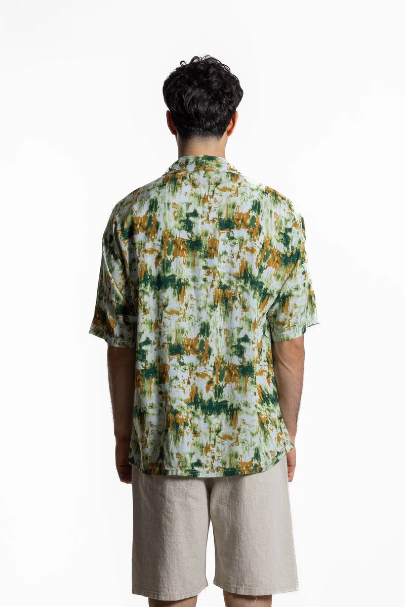 شايبس قميص خفيف بطبعة مجردة