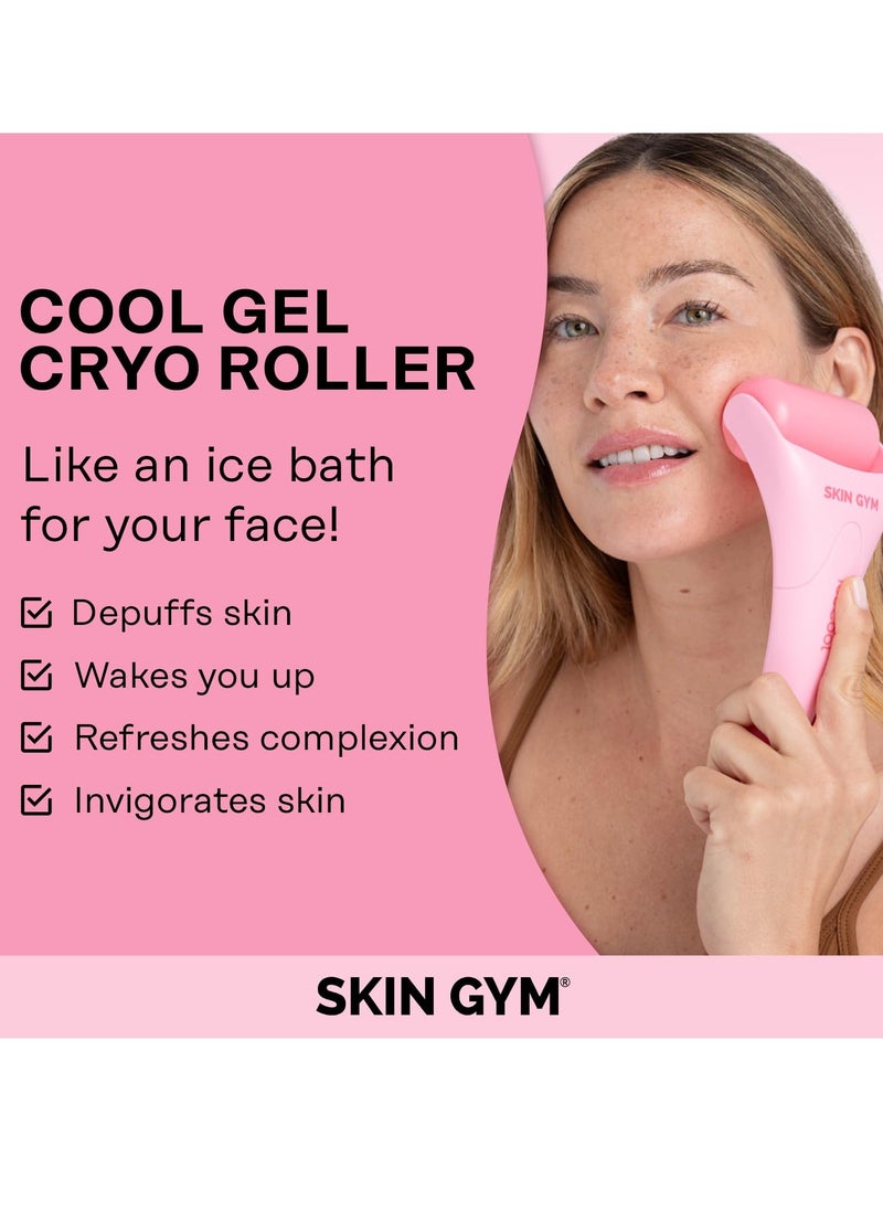 SKIN GYM Skin Gym Ice Roller for Face - Anti Aging Ice Face Roller & Eye Roller for Eye Puffiness Relief, Travel Size Face Roller Skin Care & Face Ice Roller, Light Facial Ice Roller & Face Depuffer  - Image 4