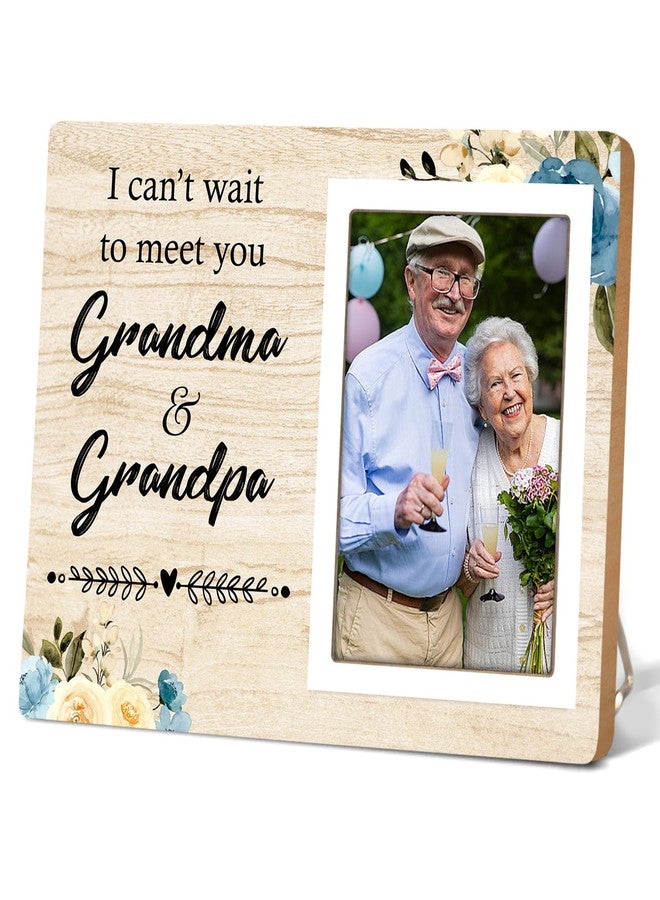 Itsoly Baby Announcement Gifts Grandparents Frame, Grandma Grandpa Sonogram Picture Frame, Soon To Be Grandma, Pregnancy Announcement, Baby Photo Frame, Baby Keepsake Frame, 4x6 Photo12P074 - Image 1