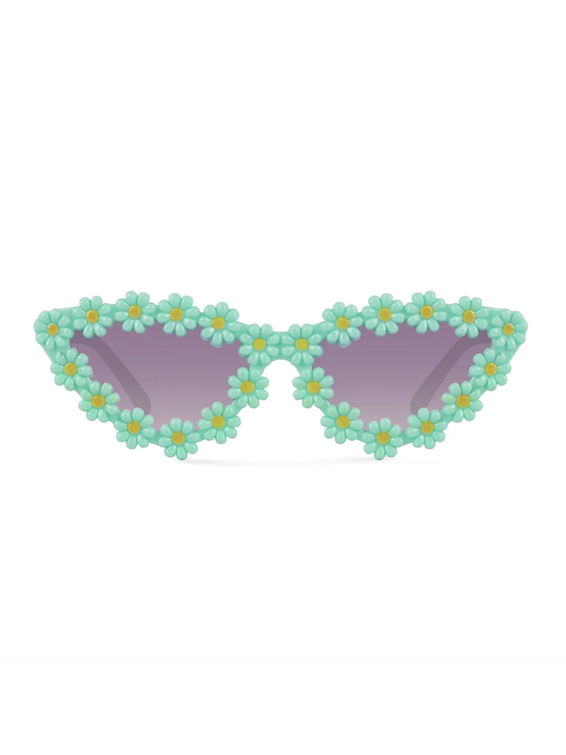 Woggles Stylish Green Polarized Cateye Kids Sunglasses