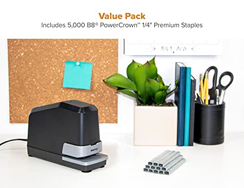 Bostitch Office Impulse Heavy Duty Electric Stapler Value Pack, 45 Sheet Capacity, Includes 5,000 Staples & Staple Remover, No-Jam, Faster Stapling, Black - Image 3