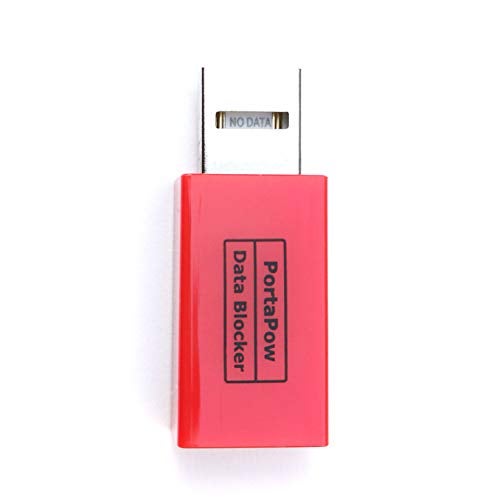 PortaPow USB Data Blocker - Protect Against Juice Jacking (Red, 1) - Image 2