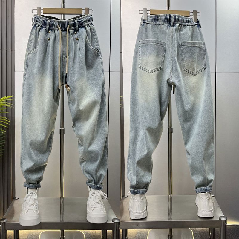Unisex Classic Denim Jeans Loose Fit Daily Outdoor Wear - Image 3