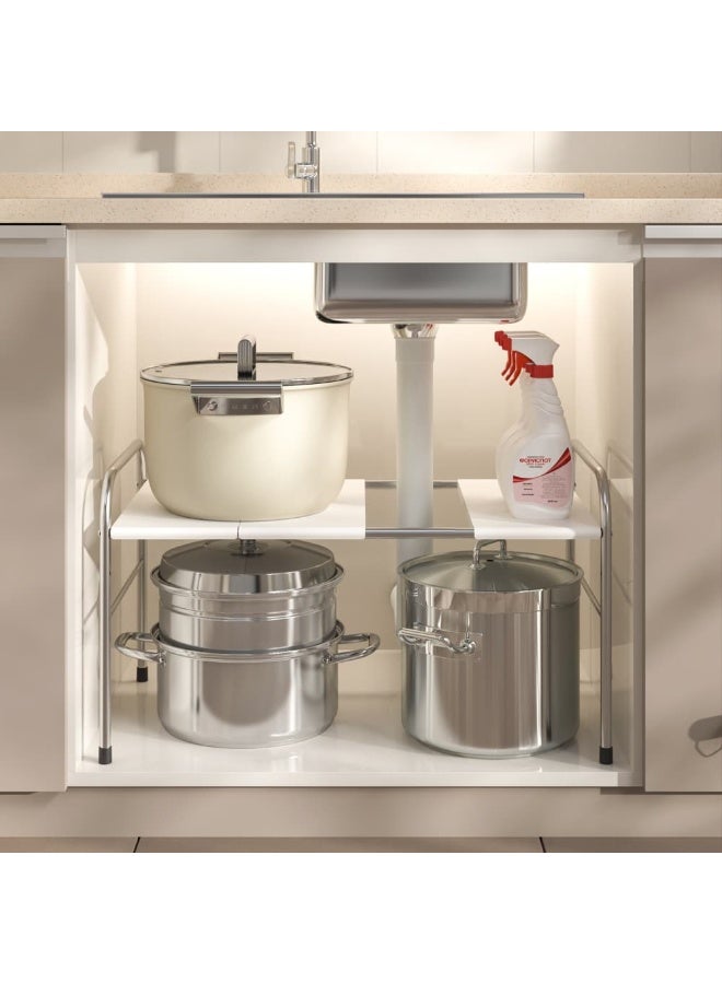 Smart Storage Under Sink Expandable Organizer Rack - Image 1