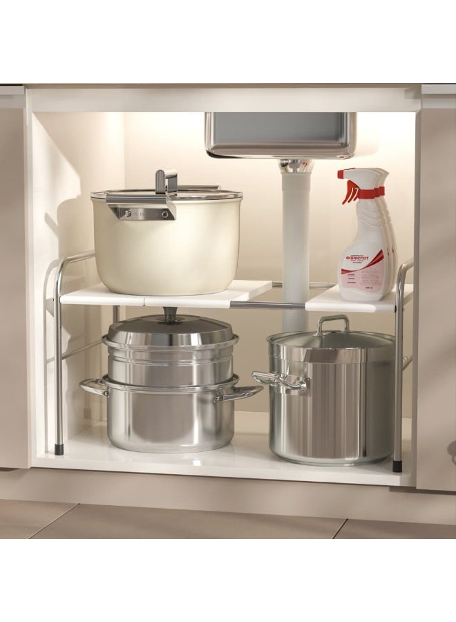 Smart Storage Under Sink Expandable Organizer Rack - Image 2