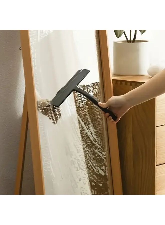 مساحة سيليكون متينة سوداء متعددة الاستخدامات لكشط زجاج الحمام وسيارات النوافذ - Image 2