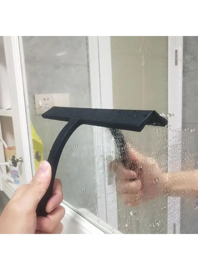 مساحة سيليكون متينة سوداء متعددة الاستخدامات لكشط زجاج الحمام وسيارات النوافذ - Image 5