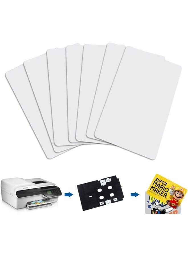 10Pcs NFC Cards NFC Tags NFC 215 Card White Blank NFC Business Card | Rewritable NFC Tags 504 Bytes Memory Compatible with Android and NFC Enabled Mobile Phones Devices - Image 1