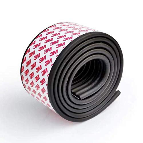 ONICORN Baby Proofing Edge and Corner Guard Protection Extra Thick & Wide Kindergarten DIY Child Safety Foam Cushion Furniture Bumpers for Table Window Bed Sofa Desk 6.5ft / 2m. (1 PCS) (Black) - Image 3