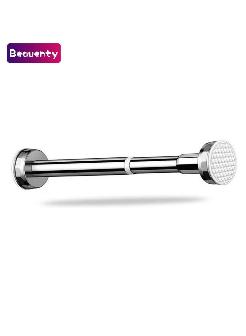 بيوينتي قضيب شد صندوق الخدمة الشاقة منظم الملابس المعلقة القابلة للضبط لخزانة ملابس الحمام قضبان خزانة الشرفة بدون رف تقسيم غرفة الحفر (0.7 -1.2 متر) - Image 1