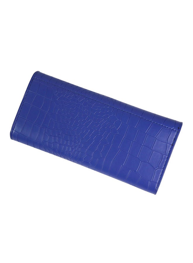 NIBEMINENT Leather Trifold Wallet And Pouch Blue - Image 1
