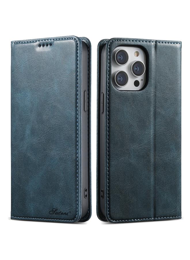 Suteni Case For iPhone 15 Pro J02 Oil Wax Wallet Leather Phone Case - Image 1