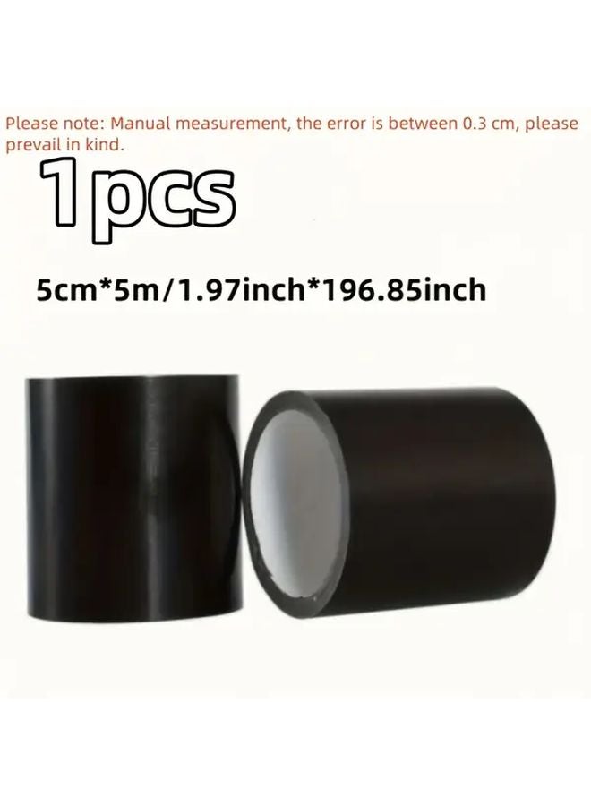 5cm x 5m Black Cloth Repair Tape Waterproof Abrasion Resistant Self Adhesive for Leather Seat Sofa Motorcycle Car Cushion - Image 1