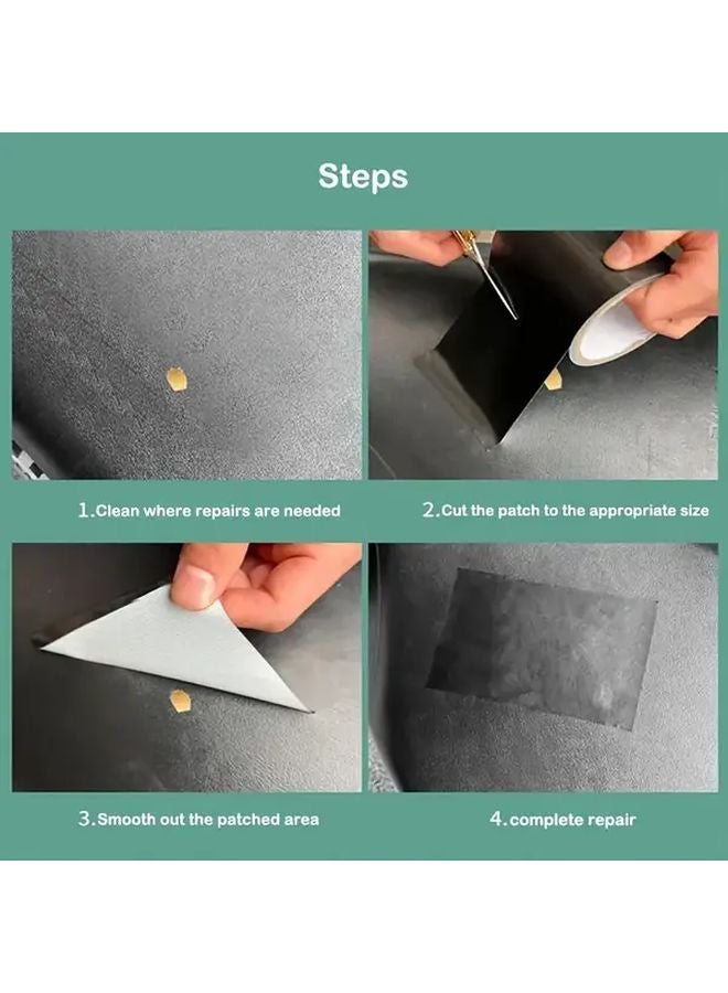 5cm x 5m Black Cloth Repair Tape Waterproof Abrasion Resistant Self Adhesive for Leather Seat Sofa Motorcycle Car Cushion - Image 5
