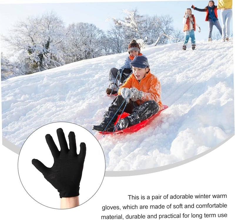 قفازات العمل القطنية السوداء 24 زوجًا متينة ومريحة وآمنة للبستنة - Image 5