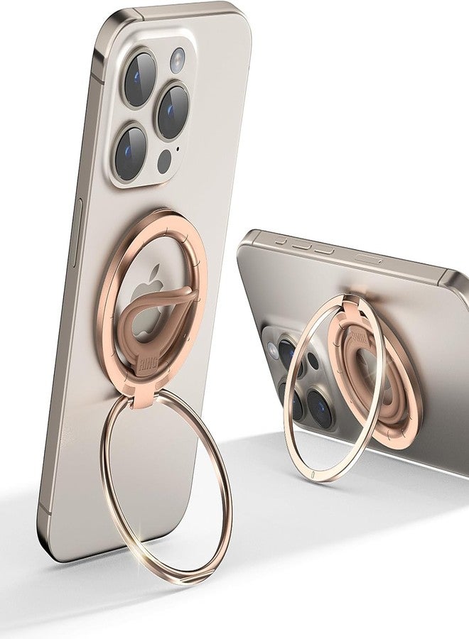 OPSO Magnetic Phone Ring Holder for MagSafe, 360° Rotatable Gym Finger Ring Grip Stand, [Dual-Sided Magnet] Magnetic Phone Grip Adjustable Kickstand for iPhone 16 15 14 13 12/Pro/Max, All Smartphone - Image 1