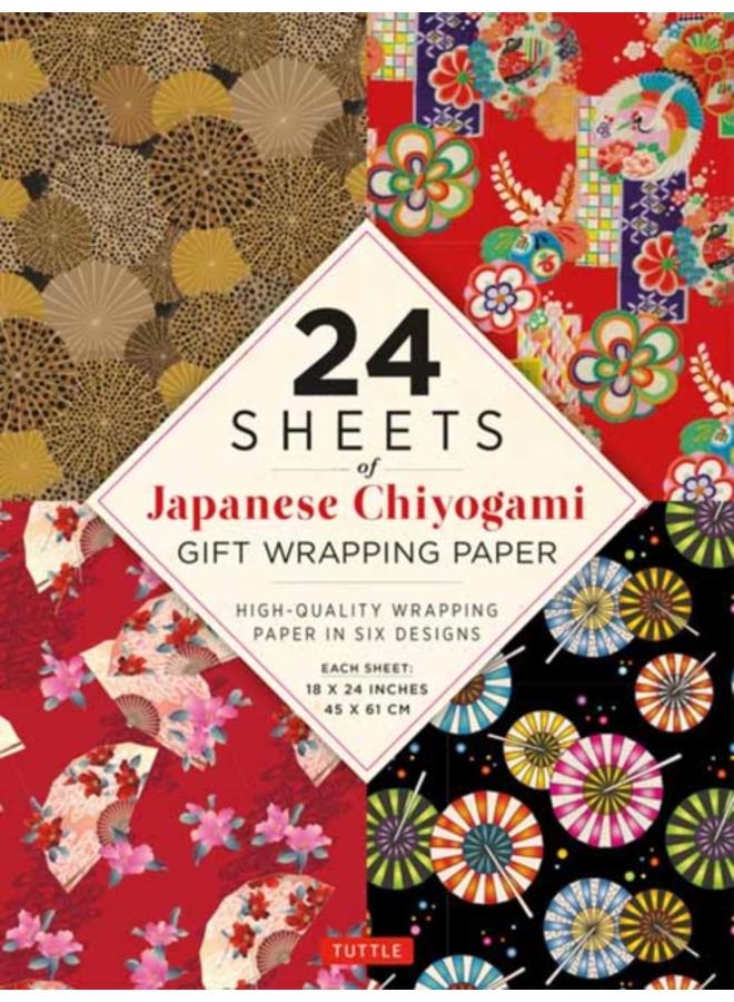 Chiyogami Patterns Gift Wrapping Paper - 24 Sheets : 18 x 24" (45 x 61 cm) Wrapping Paper 