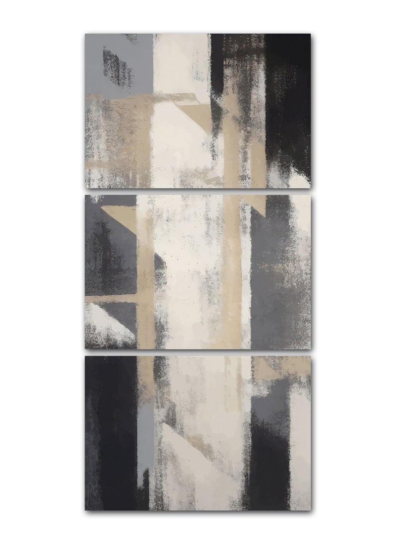 Marktna Decorative Wall Art Painting With an Abstract Design 3 Pieces Size 120x60cm  - Image 2
