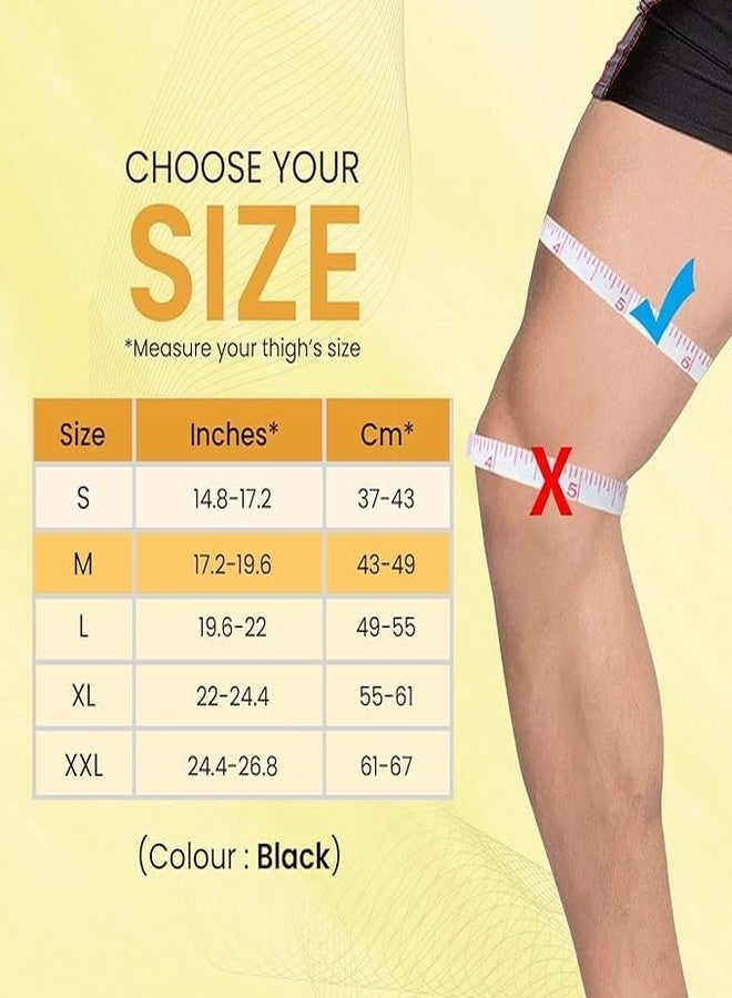 EASEFIT زوج من دعامات/أكمام دعم الركبة EASEFIT لتخفيف آلام العظام، مناسب للرياضة، وتخفيف الألم، ودعم الضغط، والتمارين الرياضية، والنادي الرياضي، والجري، وركوب الدراجات، ودعم الرضفة للركبة للرجال والنساء (مقاس كبير، أسود) - Image 4