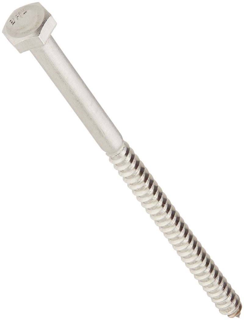 Hillman The Hillman Group 964589 14 x 412Inch Stainless Steel Hex Lag Screw 10Pack