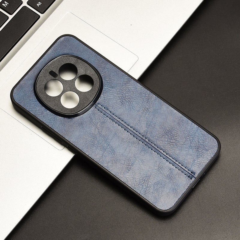HuHa Protective Cover For Honor Magic7 Cow Pattern Sewing Back Cover Phone Case(Blue) - Image 2