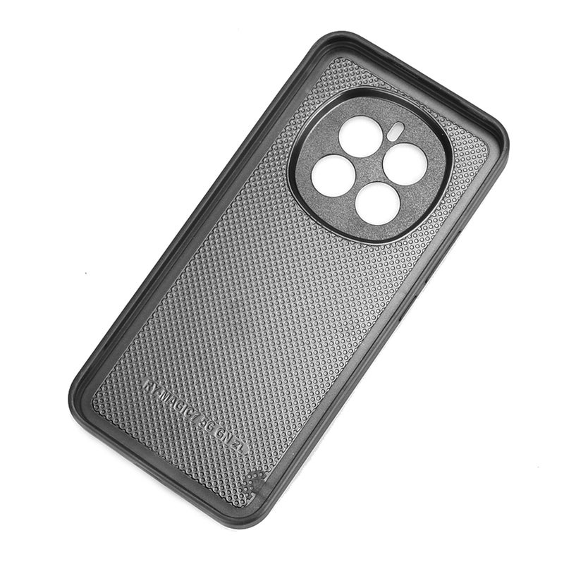 HuHa Protective Cover For Honor Magic7 Cow Pattern Sewing Back Cover Phone Case(Blue) - Image 4