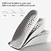 Gihunk Height Increase Insoles for Men and Women Foot Arch Contour Shoes Lifts for Men Orthopedic Heel Lift Cushion Gel Leg Discrepancy Balancer Grey3 Pairs 15cm 25cm 35cm Grey - Image 4