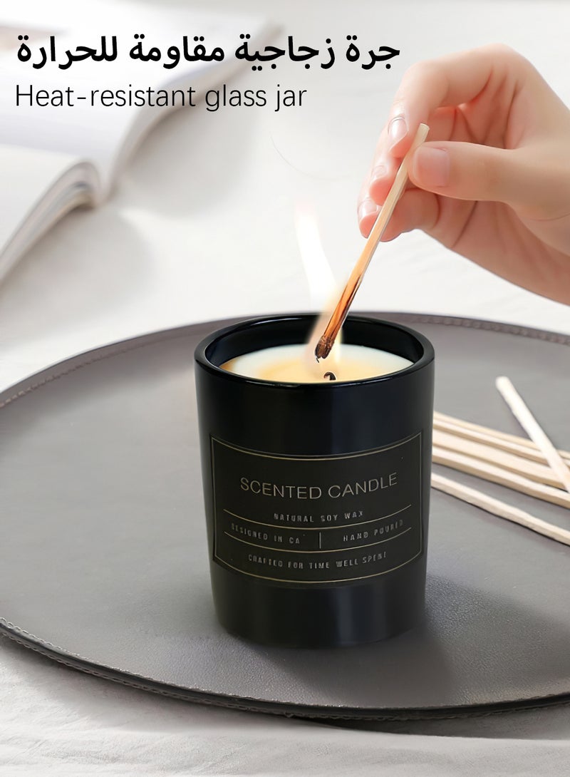 سي و د شموع معطرة، عطر قوي يدوم طويلاً، شمعة برطمان الصويا الفاخرة المعطرة، شموع معطرة للمنزل، مجموعة هدايا شموع للاستحمام في المنتجعات الصحية والسفر واليوجا وتخفيف التوتر 53 جم (شانغريلا) - Image 3