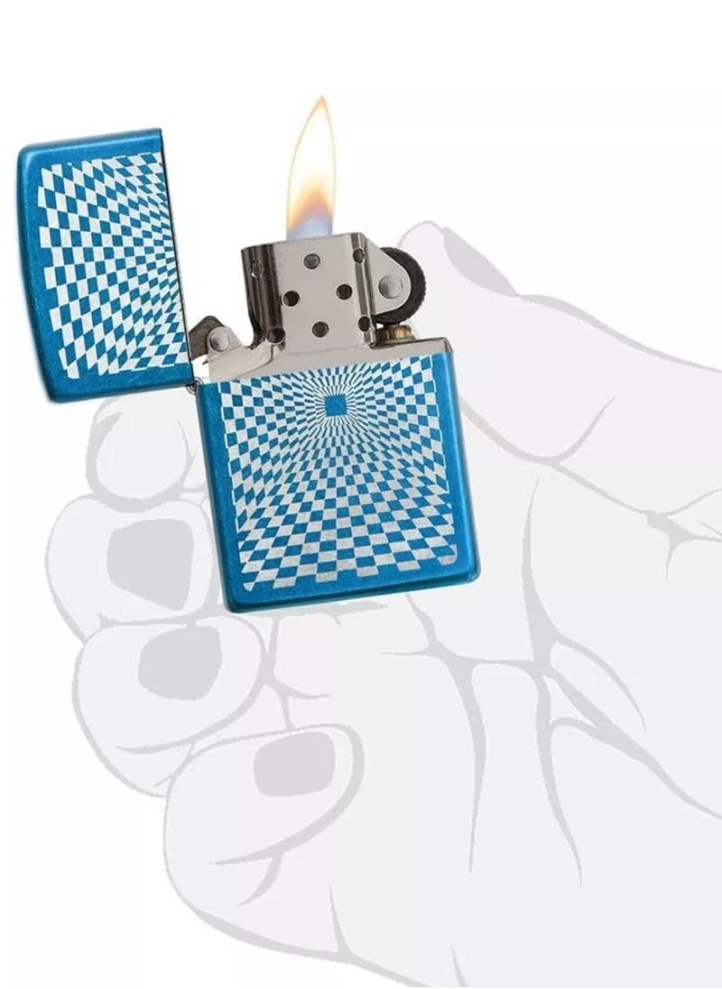Zippo Zippo Blue & White Lighter  - Image 4