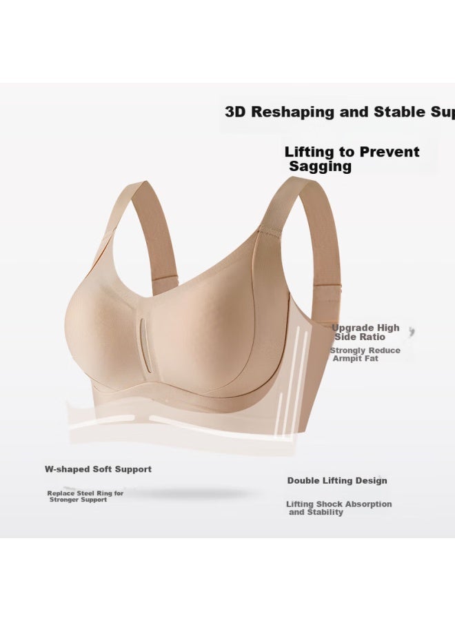 Gracewell 25-year New Invisible Plus Size Thin Push-up Anti-sagging Bra For Women Lifting And Supporting Side Bra - Image 1