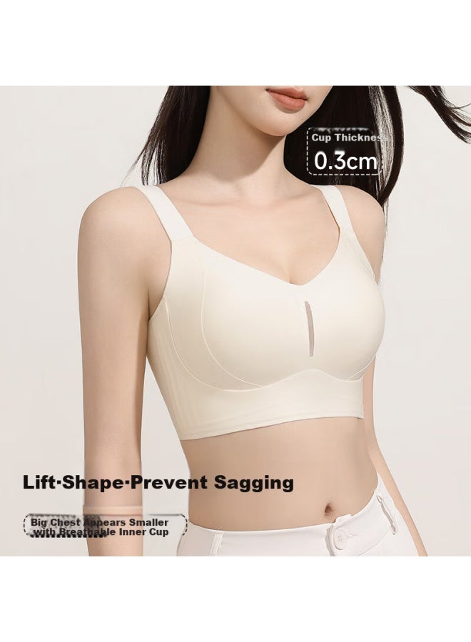 Gracewell 25-year New Invisible Plus Size Thin Push-up Anti-sagging Bra For Women Lifting And Supporting Side Bra - Image 2