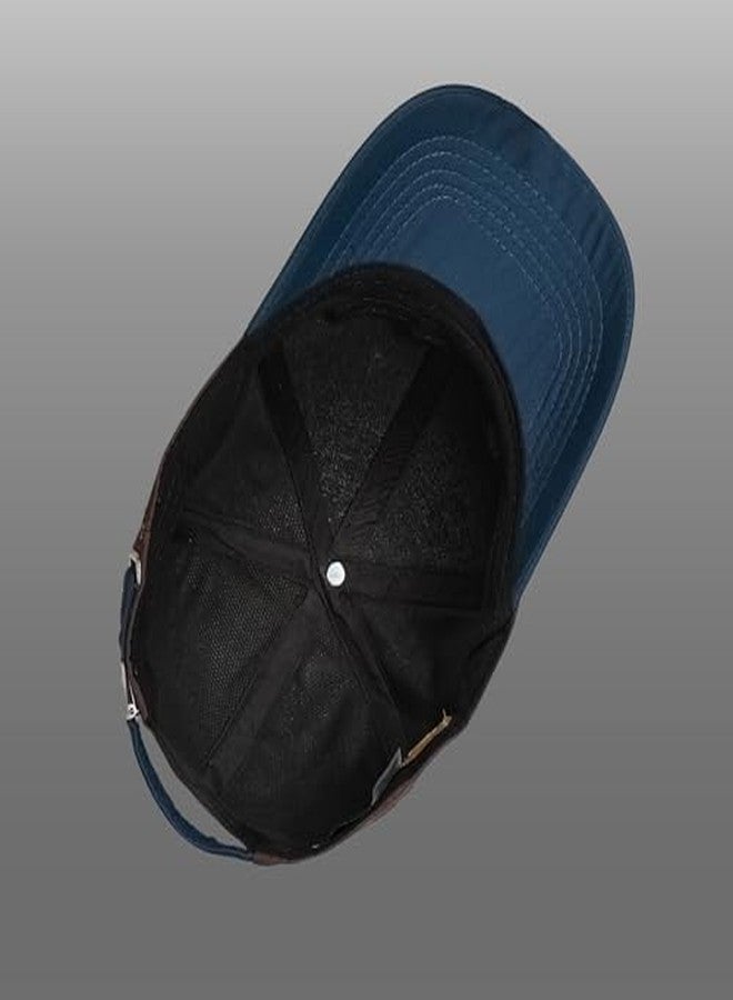 C Classic Mountain Conqueror Logo Baseball Cap, Two-Tone Colour, Adjustable Strap for Casual, Sport Wear, Trekking,Cycling,Gyming,&All Other Outdoor Activites (in, Alpha, Free Size, White) - Image 5