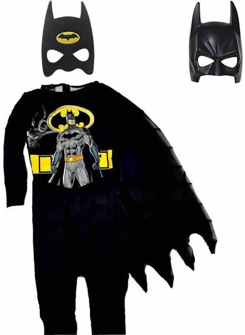 Batman New Boy Costume With Cloak 2 Masks 