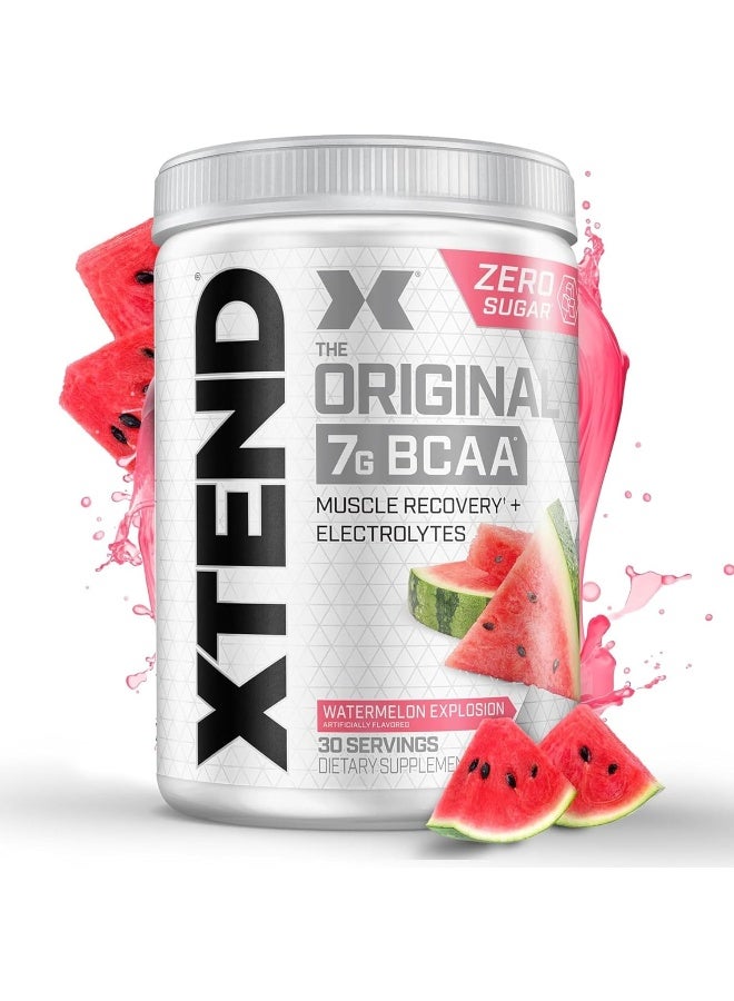 اسكتيند مسحوق BCAA الأصلي بدون سكر مع إلكتروليتات للترطيب وإصلاح العضلات، مكمل بعد التمرين، بنكهة البطيخ – 30 حصة - Image 2