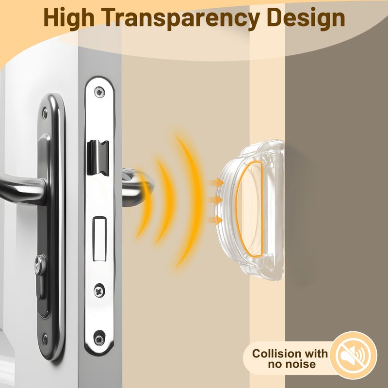 Violibar 6PCS Furniture Bumpers Clear, Door Stoppers for Walls, Cabinet Door Bumper, 4D Double-layer Airbag Cushioning, Silencing pad, Anti-collision pad for Refrigerator, Cabinet, Toilet covers, Table corners - Image 2