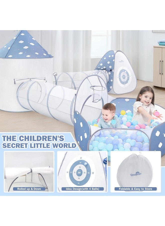 Dreamon Ball Pit And Play Tunnel For Toddlers, 5 Pcs Climbing Toys With Foldable Play Pop Up Tents, Kids Indoor Playground & Outdoor Playhouse With Storage Bag, Gift For Toddler Boys & Girls 1-3 - Image 2