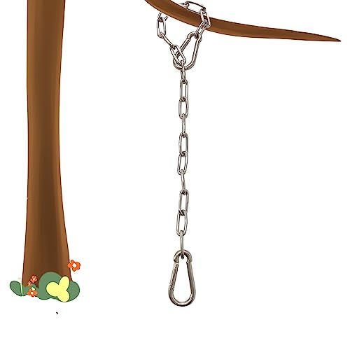 MIKMAYTOO 1 Pack Heavy Duty Stainless Steel Chain 550LB Capacity for Punching Bags Hanging Chair Hammocks Swing Trapeze Yoga (40, 4MM) - Image 1