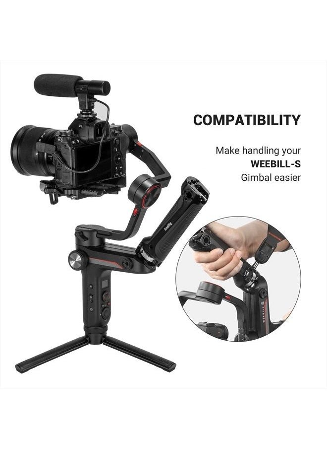 SMALLRIG - SmallRig Handle Grip Handgrip for Zhiyun-Tech WEEBILL-S Gimbal with Cold Shoe Mount Built-in Wrench, Multiple Threaded Holes - BSS2636 - Image 1