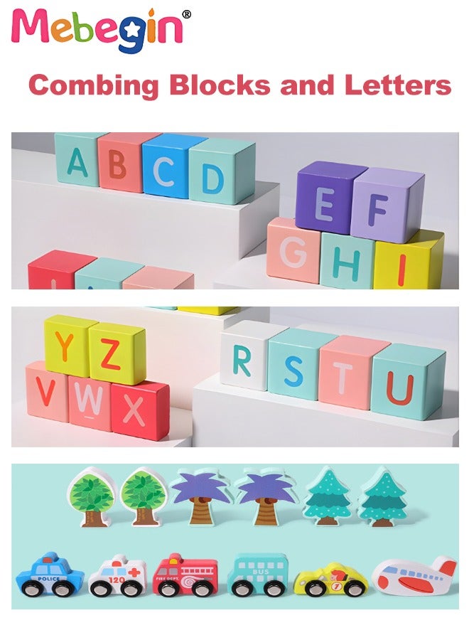 MEBEGIN 108PCS Building Blocks Set with Storage Bucket, Colorful Building Toys, Educational Learning Toys, DIY Stacking Toy Kit, Creative STEM Toy, Good Helper for Parent-child Entertainment, Ideal Gift for Kids - Image 3