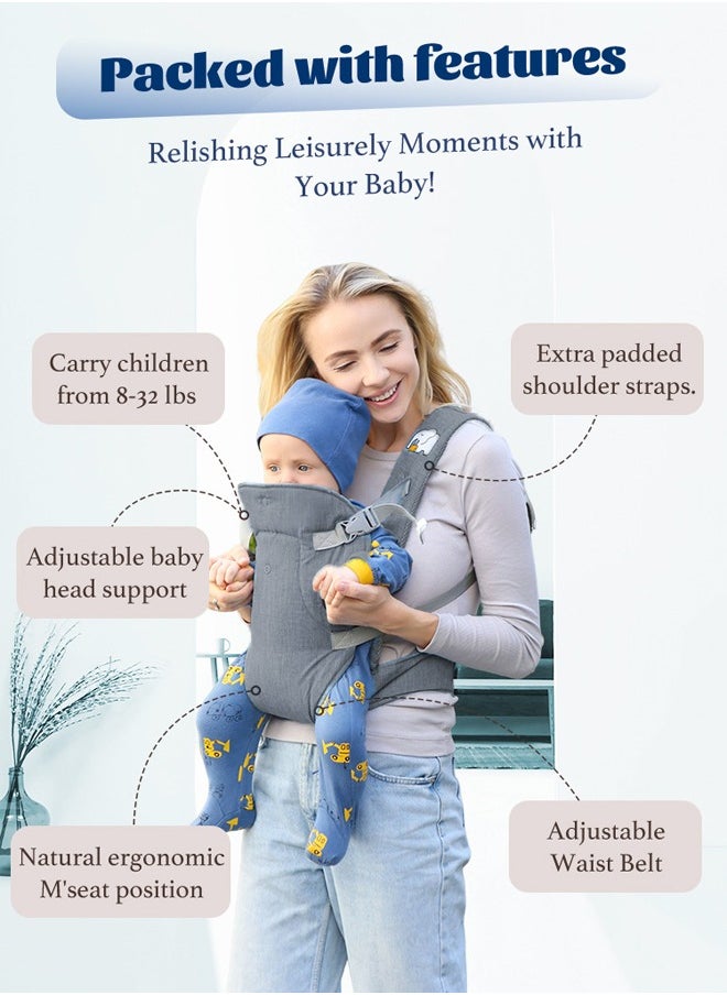 Aissiora Baby carriers Multifunctional baby carrier Baby lumbar stool Comfortable,Breathable Suitable for babies aged 0-36 months  - Image 3