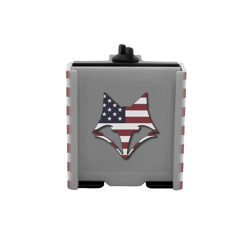 DESERT FOX GOLF Phone Caddy â€“ Adjustable Golf Cart Phone Holder with Secure Strap for Hands-Free GPS & Golf Apps â€“ Universal Fit - Patriotic Flag - Image 2