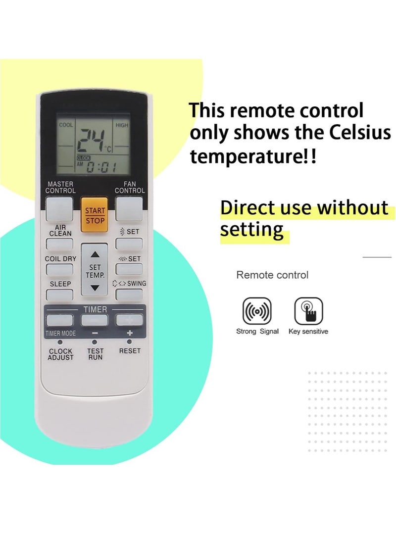 ELTRAZONE Replacement Remote Control Air Conditioner ASU24CL1 24CL1 36CLX1 30CLX 30CLX1 ASU24RLXQ1 ASU24RLQ ASU24RLX AR-RY3 AR-RY4 AR-RY5 AR-RY6 AR-RY7 AR-RY12 AR-RY17 with battery - Image 3