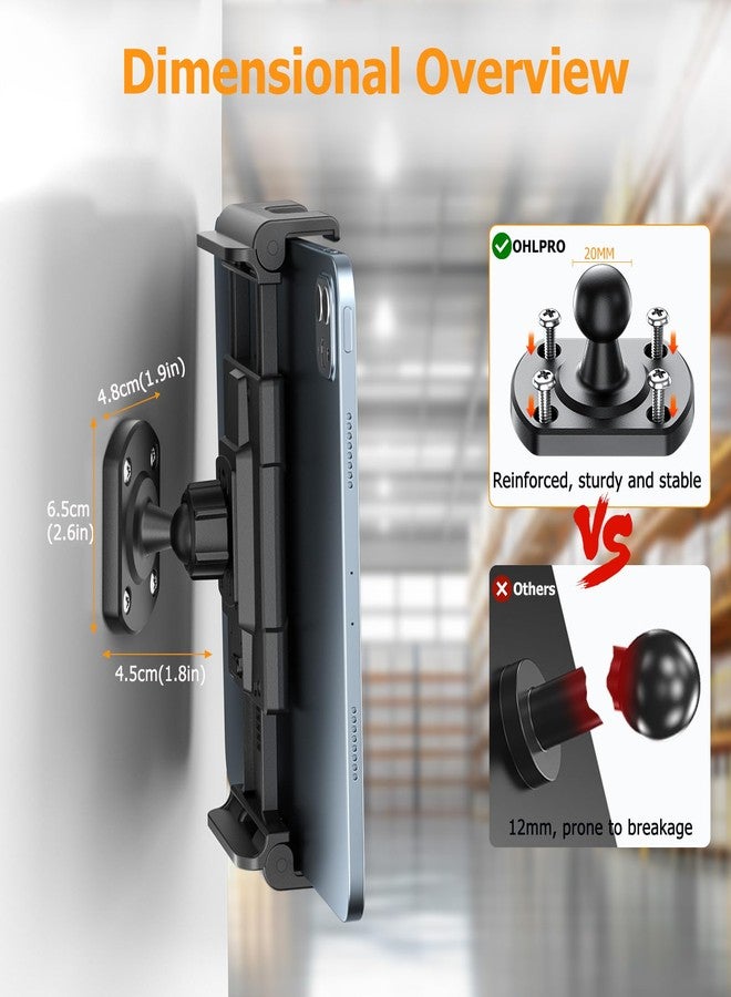 OHLPRO Tablet Wall Mount, 360° Rotation Tablet Holder Stand - Image 5
