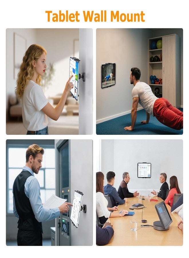 OHLPRO Tablet Wall Mount, 360° Rotation Tablet Holder Stand - Image 2