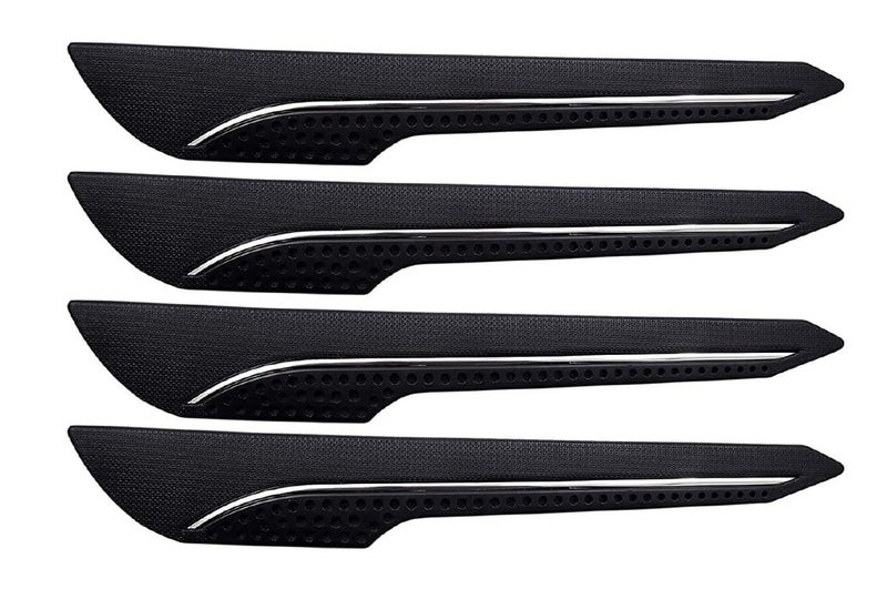 MIZZEO Car Front and Rear Corner Bumper Guard Protector, Anti-Collision, Anti-Scratch Bumper Protector (Pack of 4) Compatible with Tata Punch (2021-2023) - Image 1