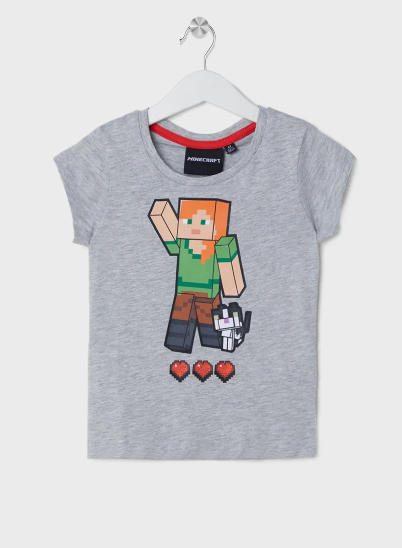 MINECRAFT MINECRAFT Girls Printed T-shirt