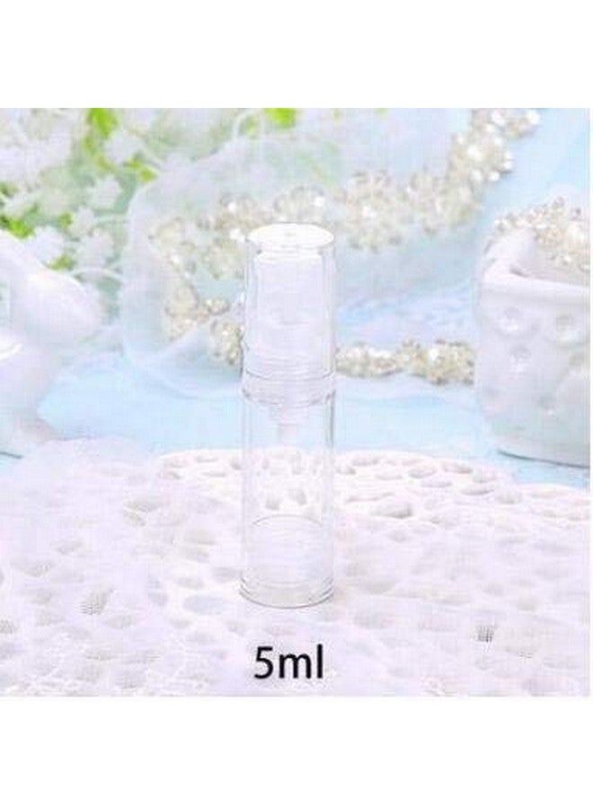 XINGZI 12Pcs 5Ml Empty Airless Vacuum Pump Bottle Refillable Plastic Cream Lotion Bottle Travel Sample Bottles For Cosmetic Lotion Containers Sold Empty For Domestic Use - Image 3